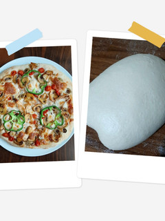 عکسی از دستور خمیر مخصوص پیتزا 🍕