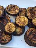 Aubergines violettes marinées grillées « skull »