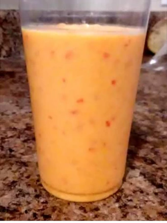 Easy Way Make Recipe Red Bell Pepper, Mango, Orange Tang Smoothie that is Awesome, Can Spoil the Tongue}