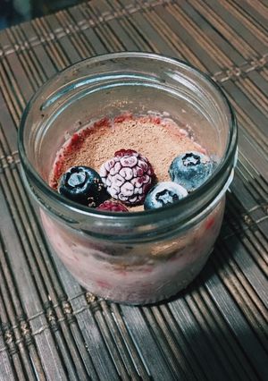 Una foto de Crema de Frambuesa