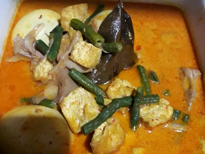 Resep Gulai nangka campur tahu dan kacang panjang Anti Gagal