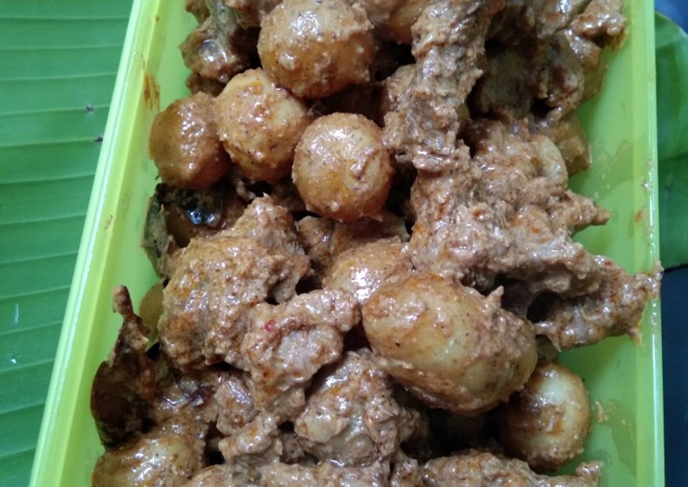 Langkah Mudah untuk Membuat 138.Rendang ft kentang, Lezat Sekali