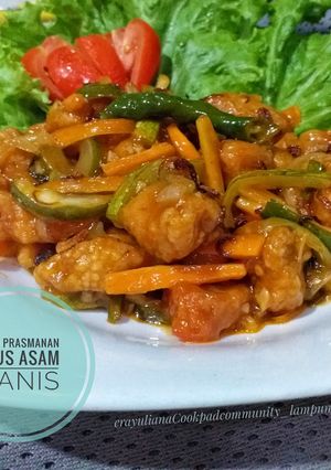 Foto resep Ayam Prasmanan Saus Asam Manis 🐓🍋🍅🥕🥒