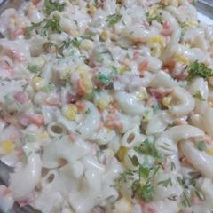 A picture of Creamy Mayo Macaroni Salad.