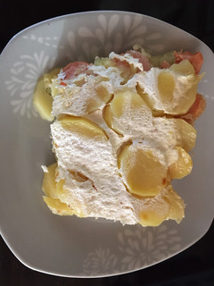Rakott krumpli sajttal (tojás nélkül) recept fotója