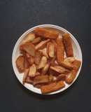 Triple cooked deep fried Chips and Fish Fingers