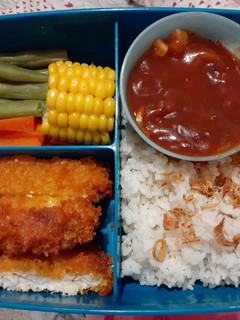 Foto resep Bekal Suami Ayam Katsu Saus BBQ #Senin