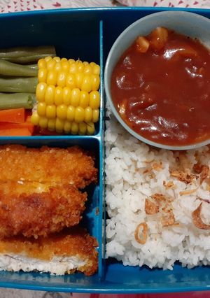 Foto resep Bekal Suami Ayam Katsu Saus BBQ #Senin