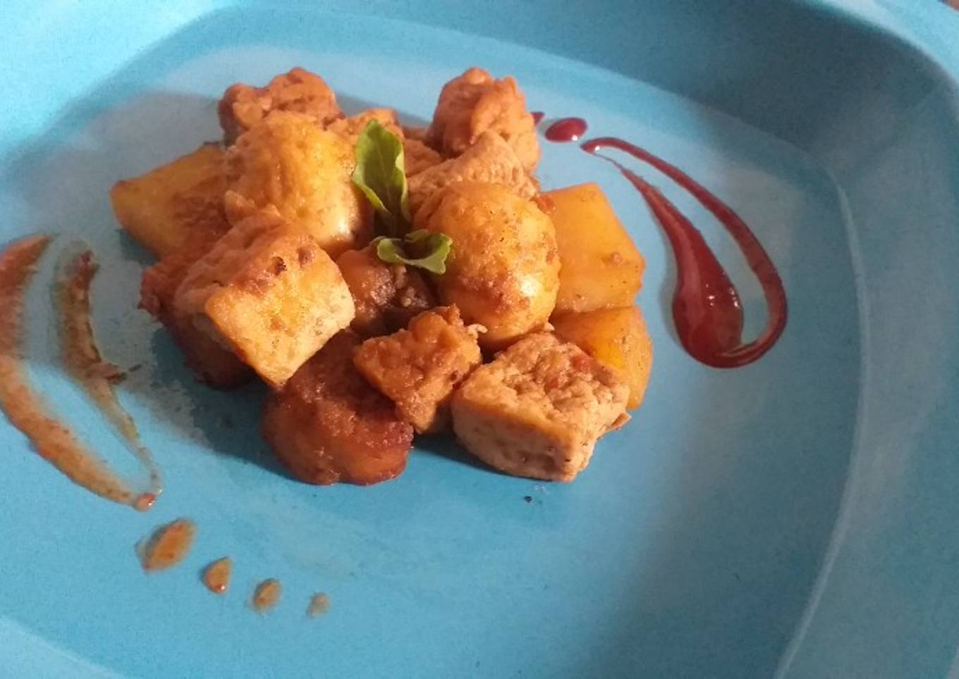 Bali telurpuyuh tahu,tempe,tembe gembus