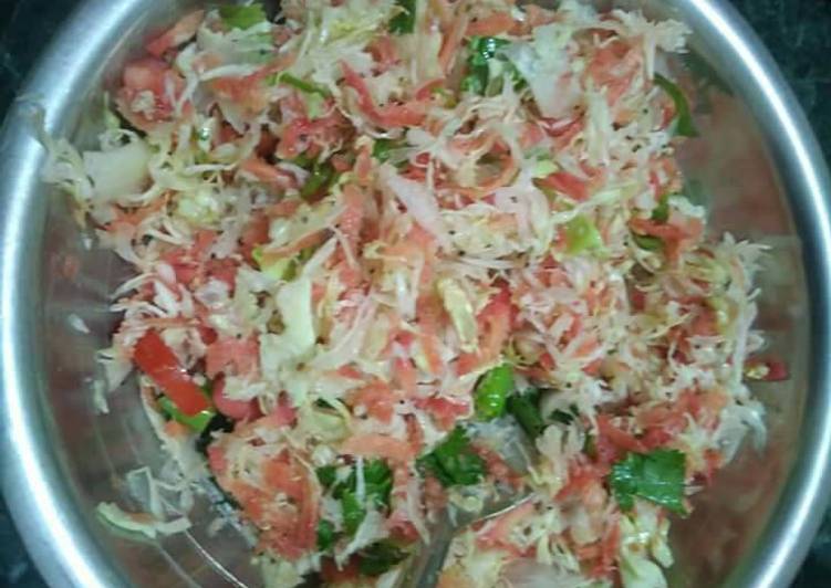 Recipe of Quick Cabbage and carrots salad