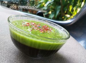 Foto resep Puding Coklat vla avocado