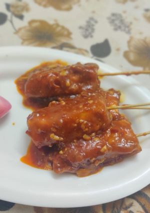 A picture of Paneer satay.