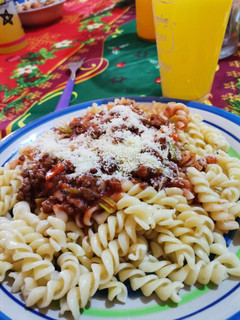 Una foto de Fideos con carne de soya