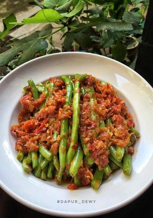Foto resep Oseng buncis ebi