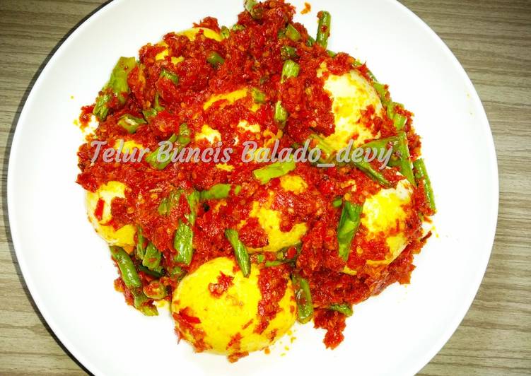 Langkah Mudah untuk meracik Telur Buncis Balado, Menggugah Selera
