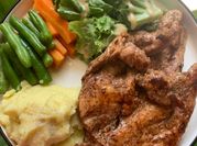 Gambar grill chicken with mashed potato