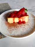 Burnt Basque Strawberry Cheesecake