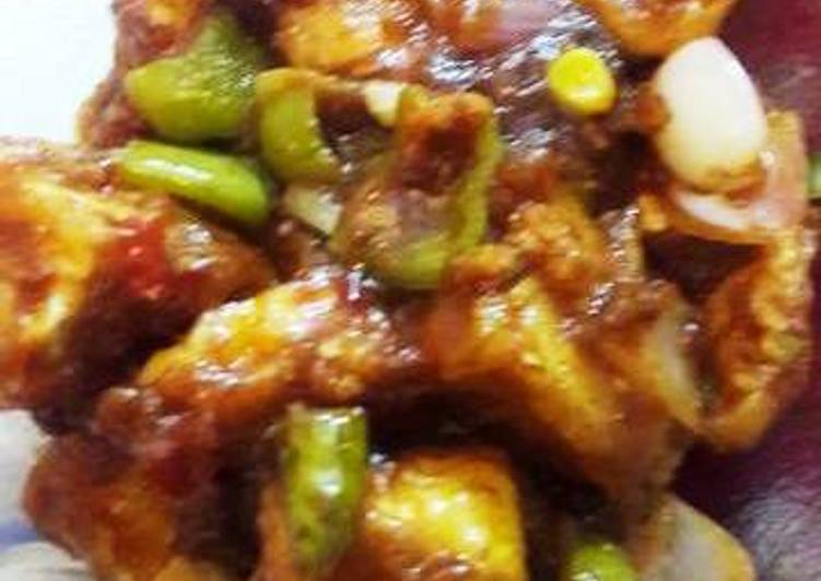 Paneer chilli dry