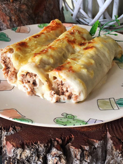 Una foto de Canelones de carne a la catalana y...👴🏼¡Feliz día de los abuelos!👵🏻