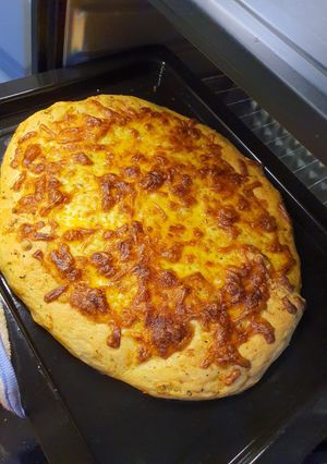 Foto resep Cheese pizza tanpa ulen