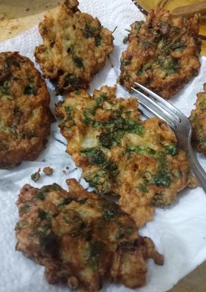 صورة لوصفة فطائر القرنبيط المقلى 😋