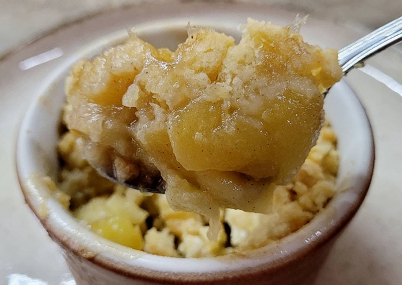 Crumble pommes-cannelle