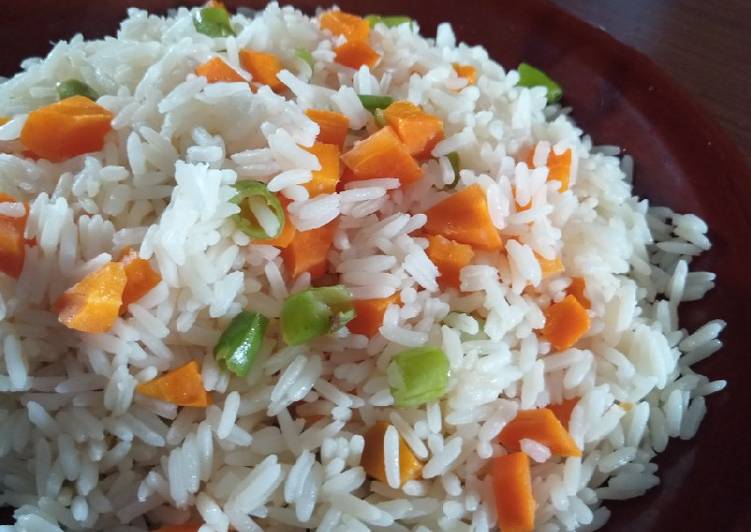 White vegetable rice