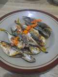 Ikan panggang teflon siram asem jeruk pedas
