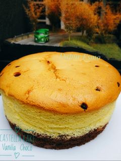 Foto resep Castella Cake Vanila & Choco