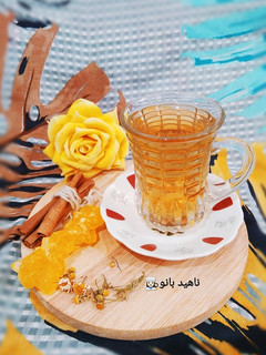 عکسی از دستور دمنوش بابونه و دارچین و زعفران 🌼