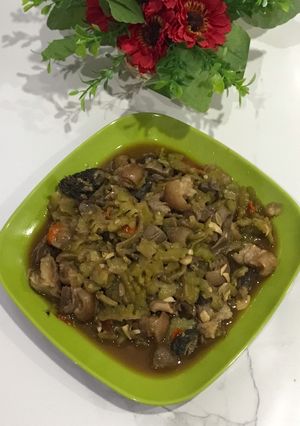 Foto resep Tumis Pare dan Kulit Kambing