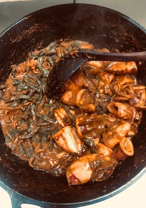 Foto resep Gulai Cumi Kacang Panjang (rasa Rendang)