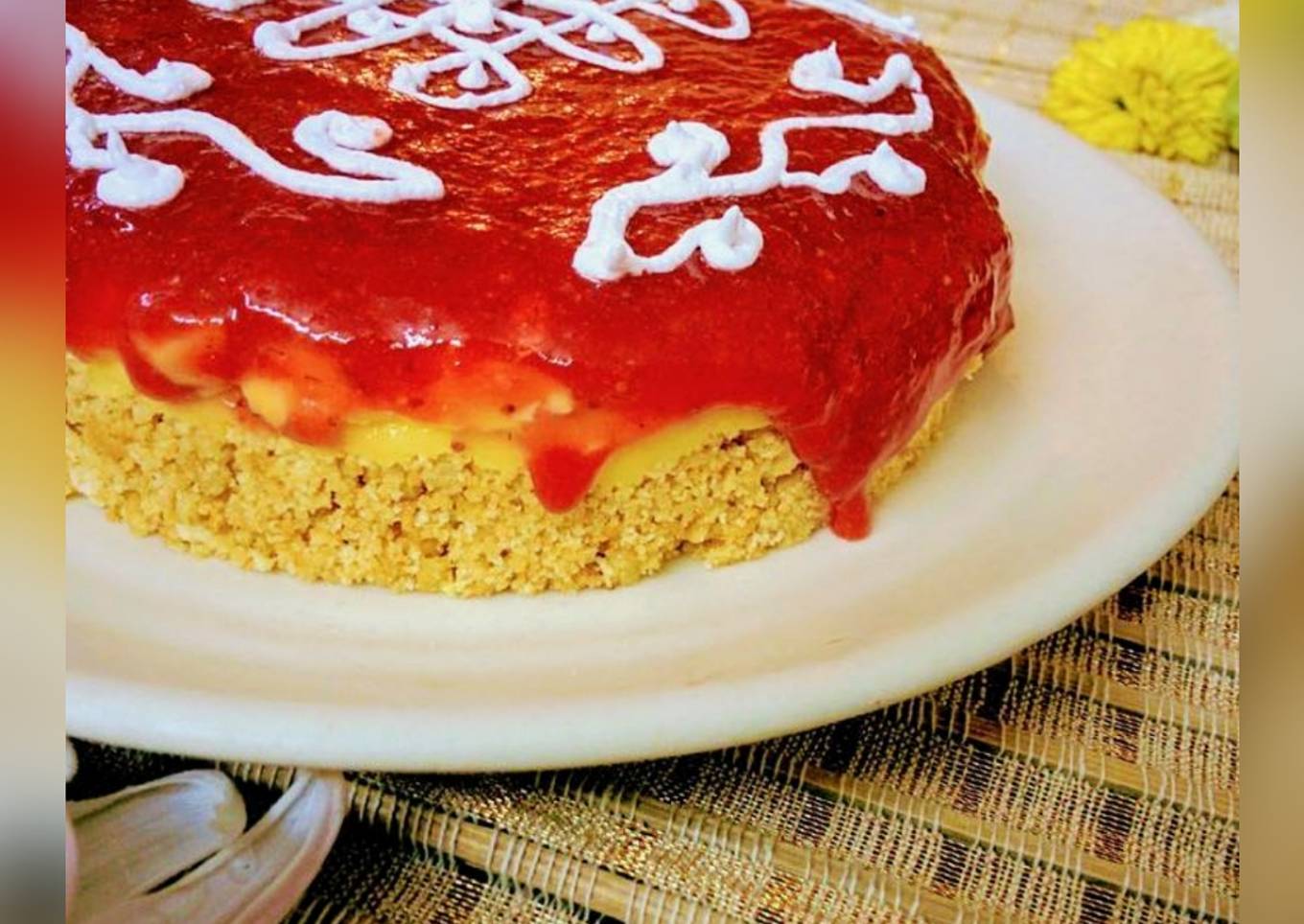 Banoffee Pie - Strawberry and Rangoli twist #FIHRCookPadContest