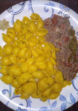 A picture of Boiled pasta #festivecontestkakamega.