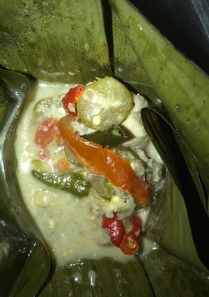 Foto resep Garang asem bungkus daun pisang