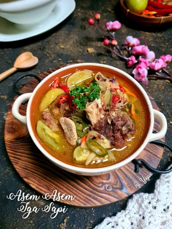 Langkah Mudah untuk Membuat Resep Asem asem iga sapi Anti Ribet, Enak