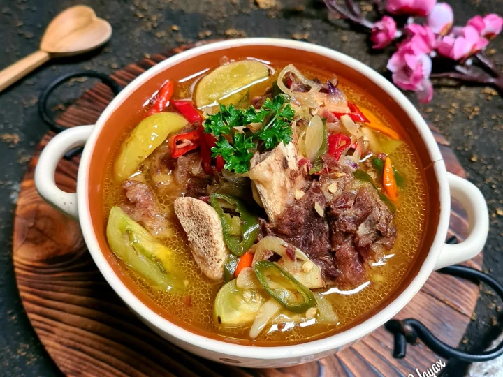 Langkah Mudah untuk Membuat Resep Asem asem iga sapi Anti Ribet, Enak