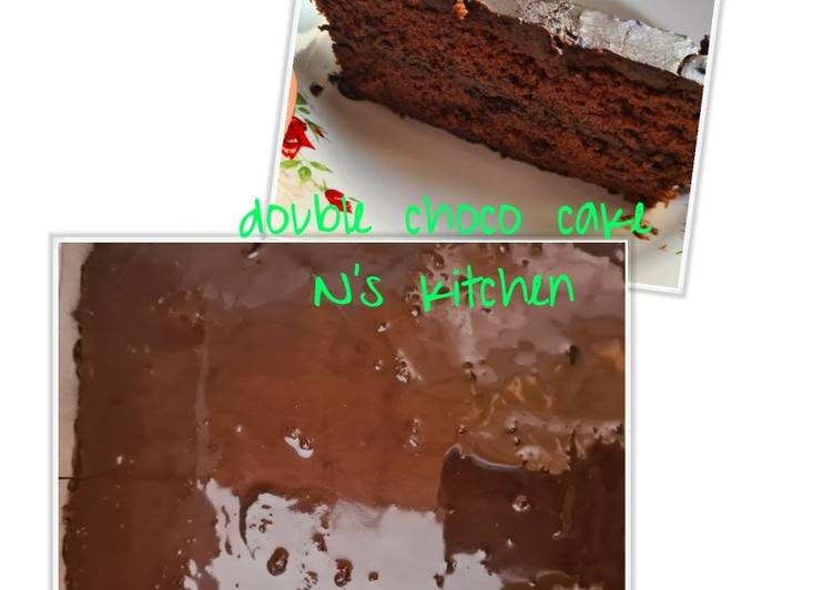Double choco cake