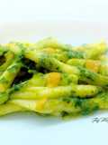 Filei con cime di rapa e crema di datterini con branzino