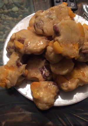 Una foto de Galleta 🍪 de duraznos 🍑 y nueces