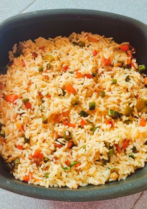 A picture of Vegetable Fried Rice🥕(Restaurant Style).
