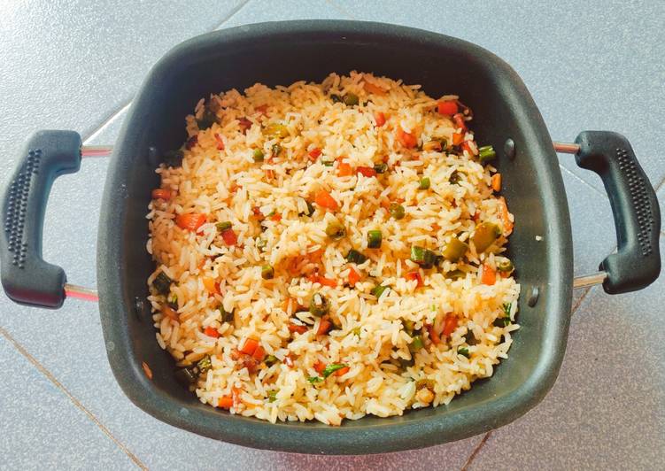 Vegetable Fried Rice🥕(Restaurant Style)