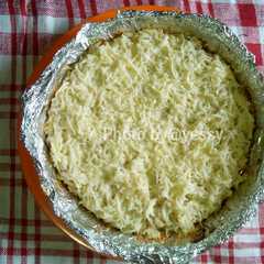 A picture of Macaroni schotel teflon.