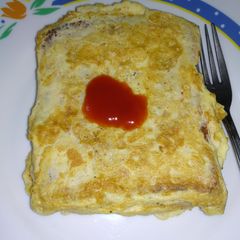 A picture of Hidden cheese Sandwich.