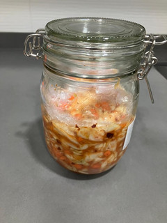 Una foto de Kimchi de repollo