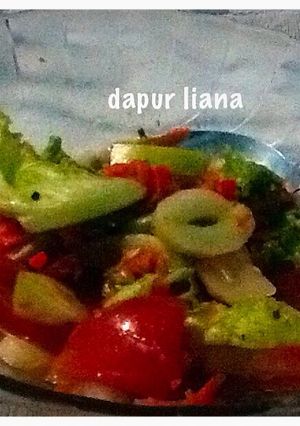 Foto resep Salad sayur tanpa mayonnaise (diet kalori)