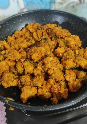 Foto resep Tempe Crispy Sambal Daun Jeruk Pedas