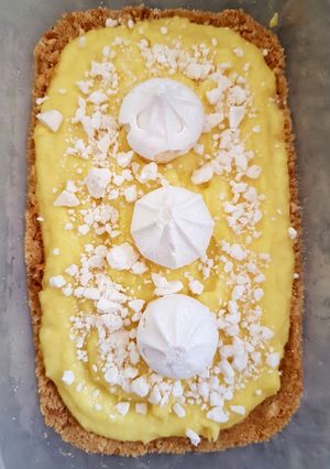 Una foto de Lemon cookie pie🍋 (súper fácil!)