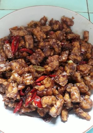 Foto resep Oseng tempe pedas kilat