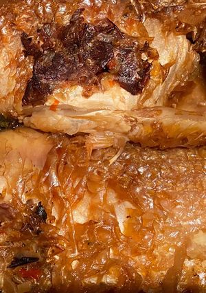 Hình của món Cá he kho rục.